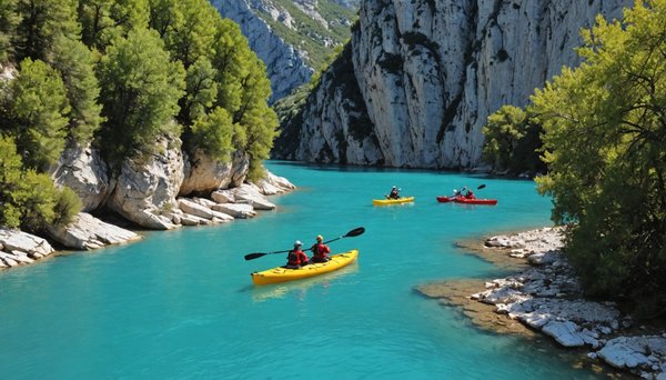 Location paddle dans les gorges du verdon : aventure nature garantie